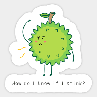funny durian Sticker